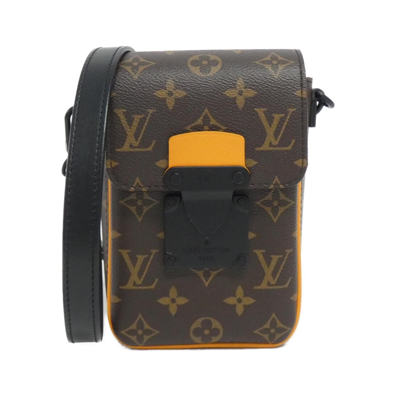 LOUIS VUITTON Monogram Macassar S Rock Vertical Wearable Wallet M82535 Shoulder Bag