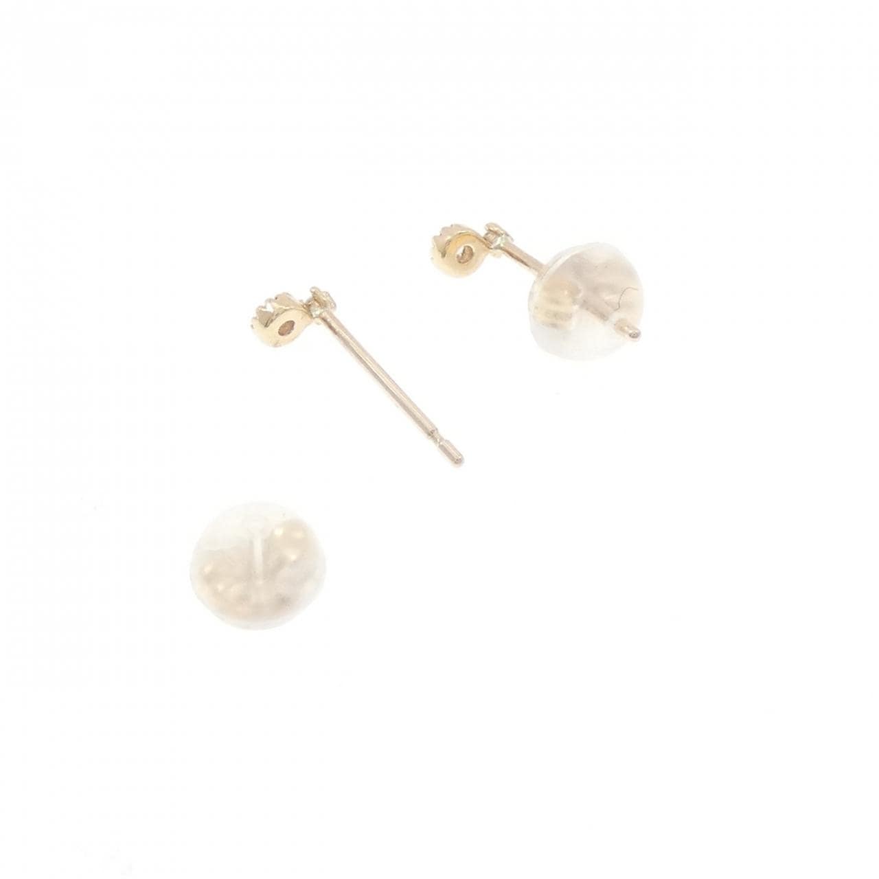 K10YG ダイヤモンド ピアス