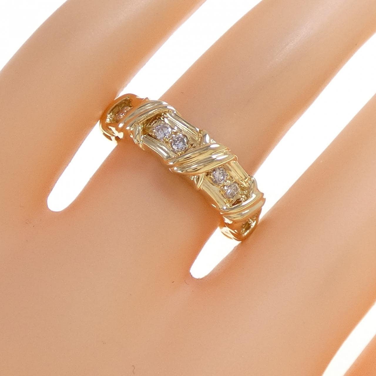 K18YG ダイヤモンド リング 0.30CT