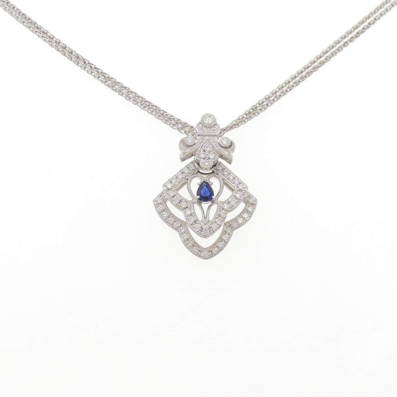 ウォルサム サファイヤ ネックレス 0.30CT