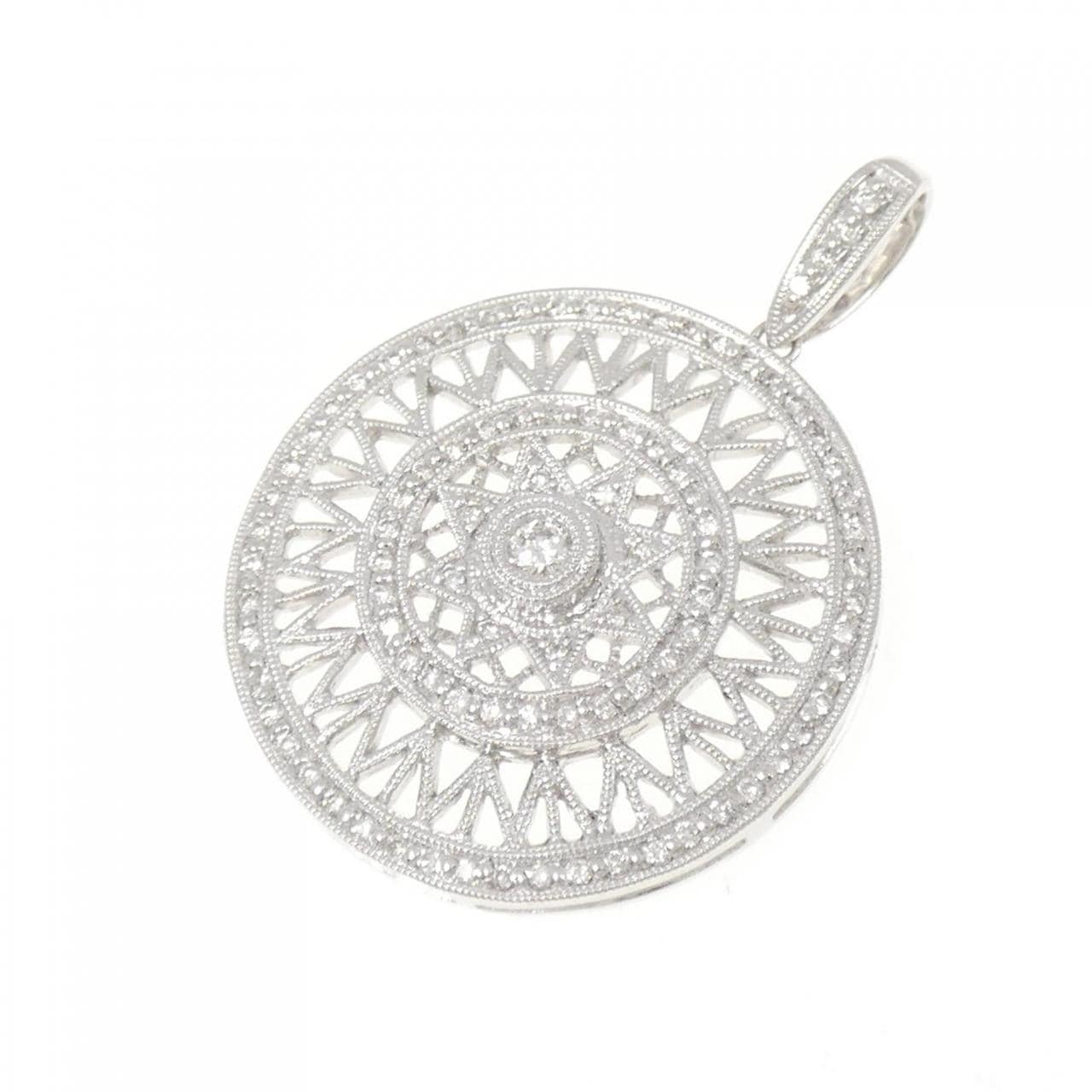 クイーン ダイヤモンド ペンダント 0.42CT