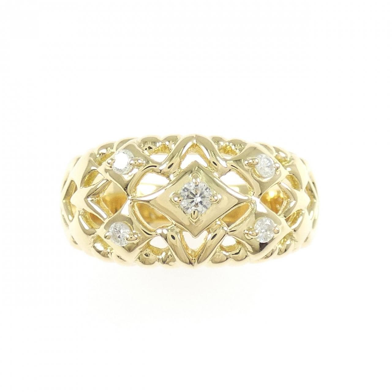 K18YG ダイヤモンド リング 0.13CT