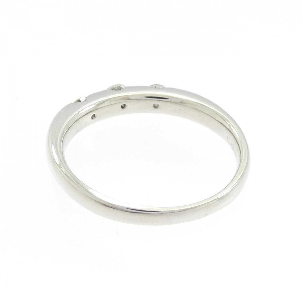 PT900 スリーストーン ダイヤモンド リング 0.32CT
