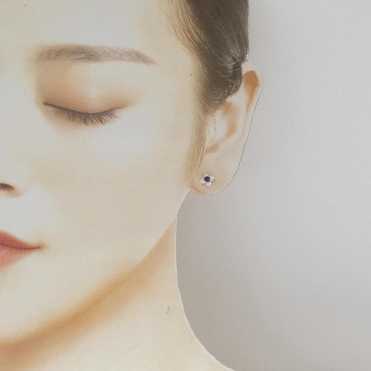 K18YG サファイヤ ピアス