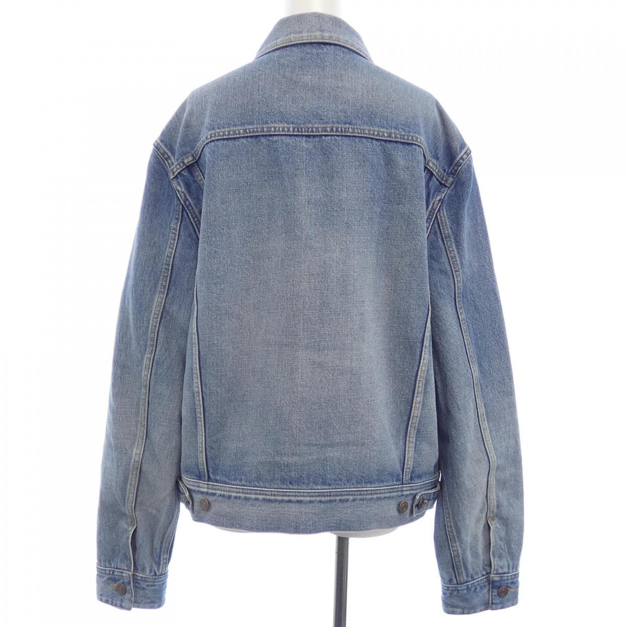 セリーヌ CELINE Vシェイプトラッカー/ピズモウォッシュ 2Q623206T デニムジャケット