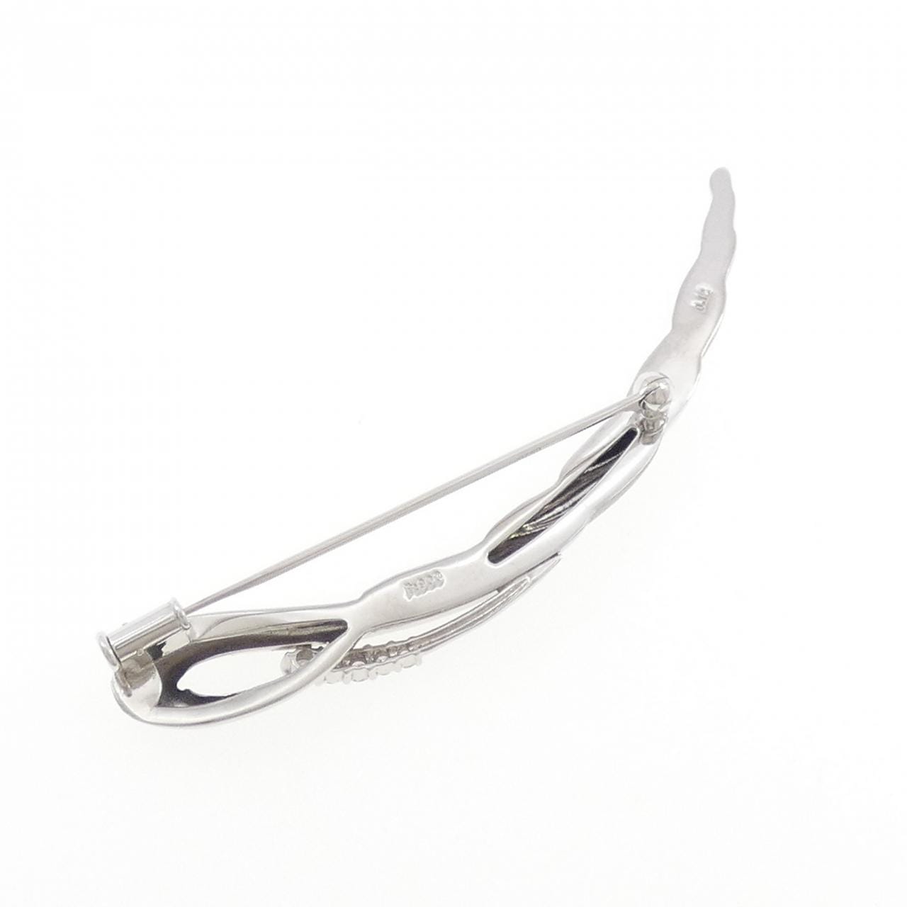 PT900 ダイヤモンド ブローチ 0.12CT