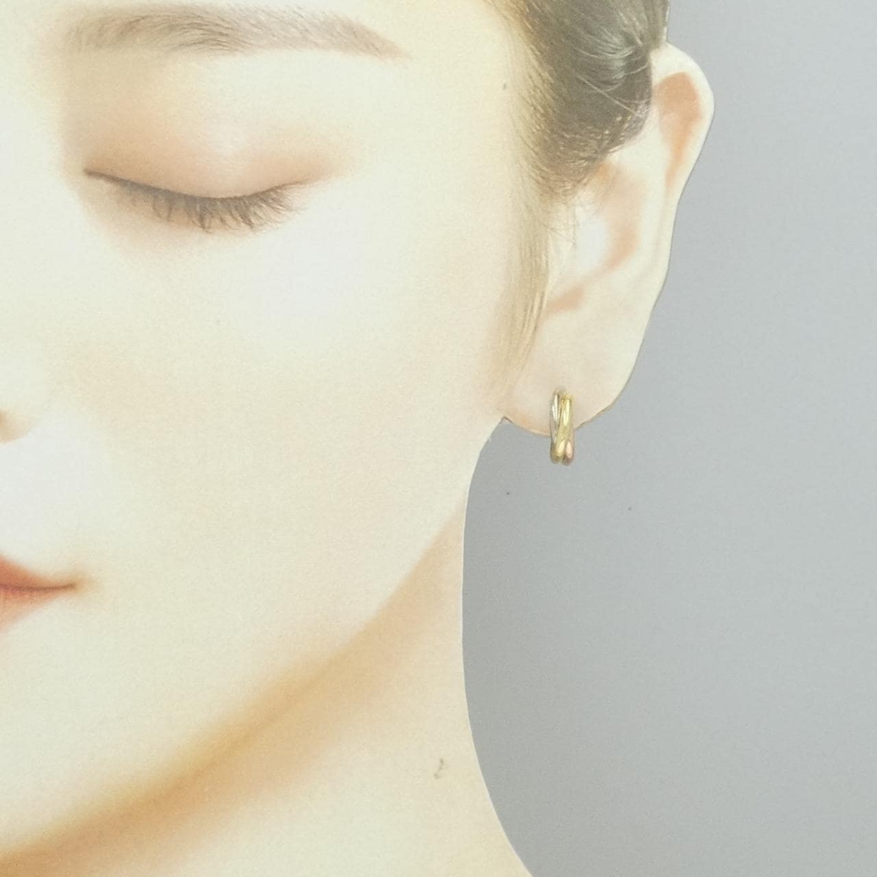 カルティエ トリニティ スモール ピアス 片耳