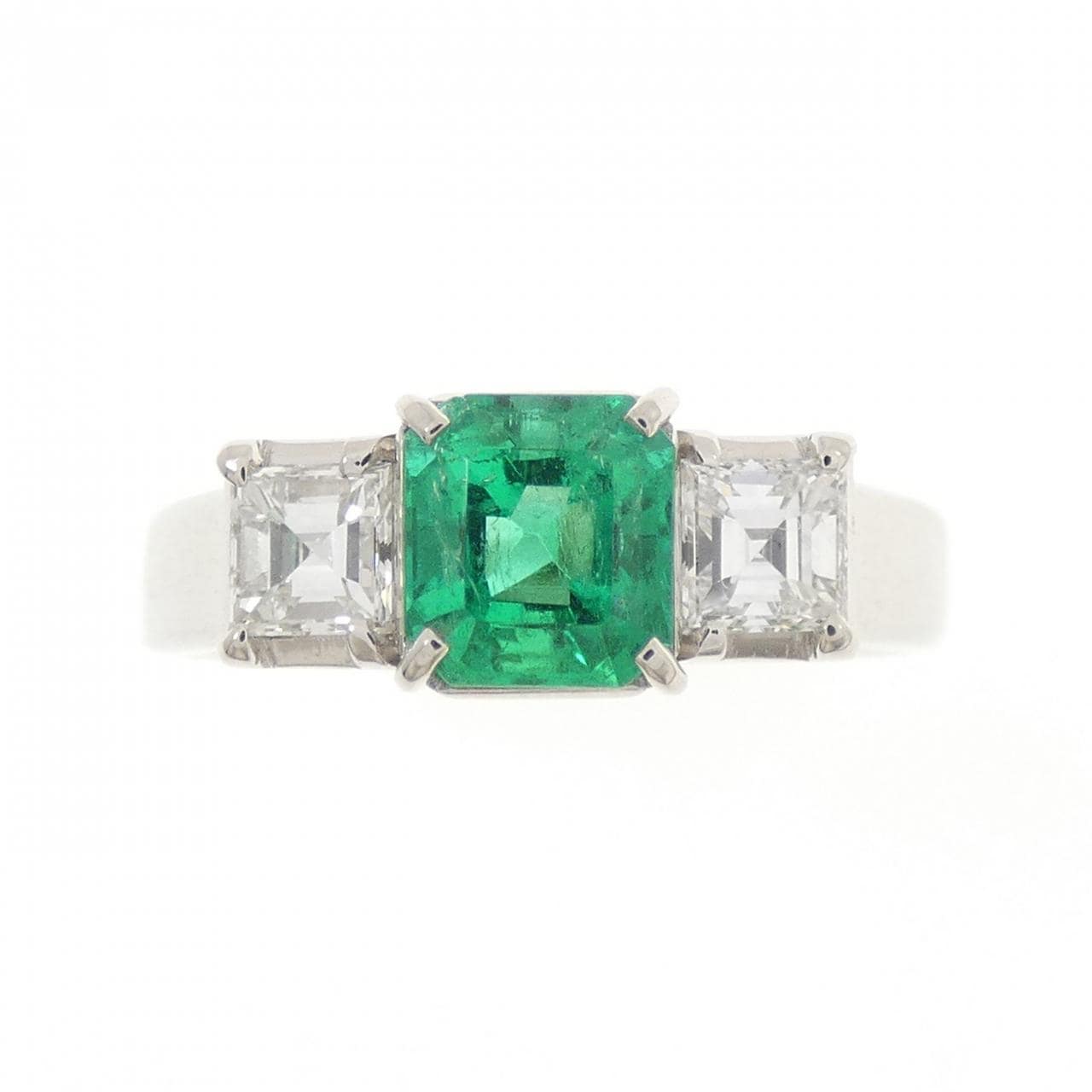 PT900 エメラルド リング 0.71CT