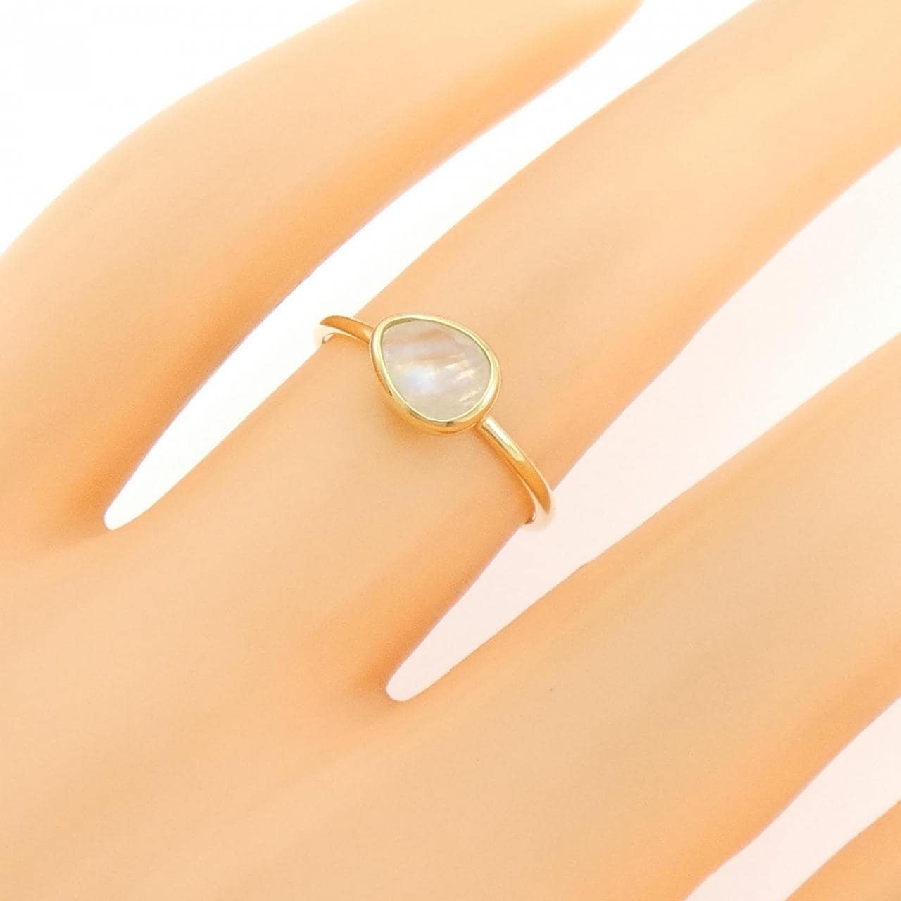 K18YG ムーンストーン リング