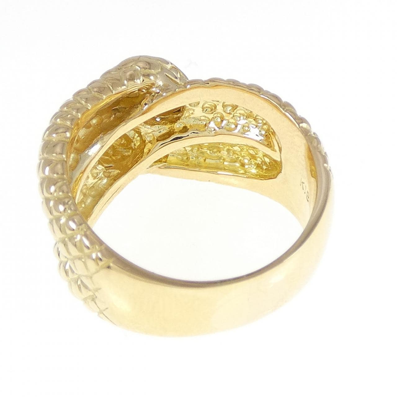 K18YG snake ring
