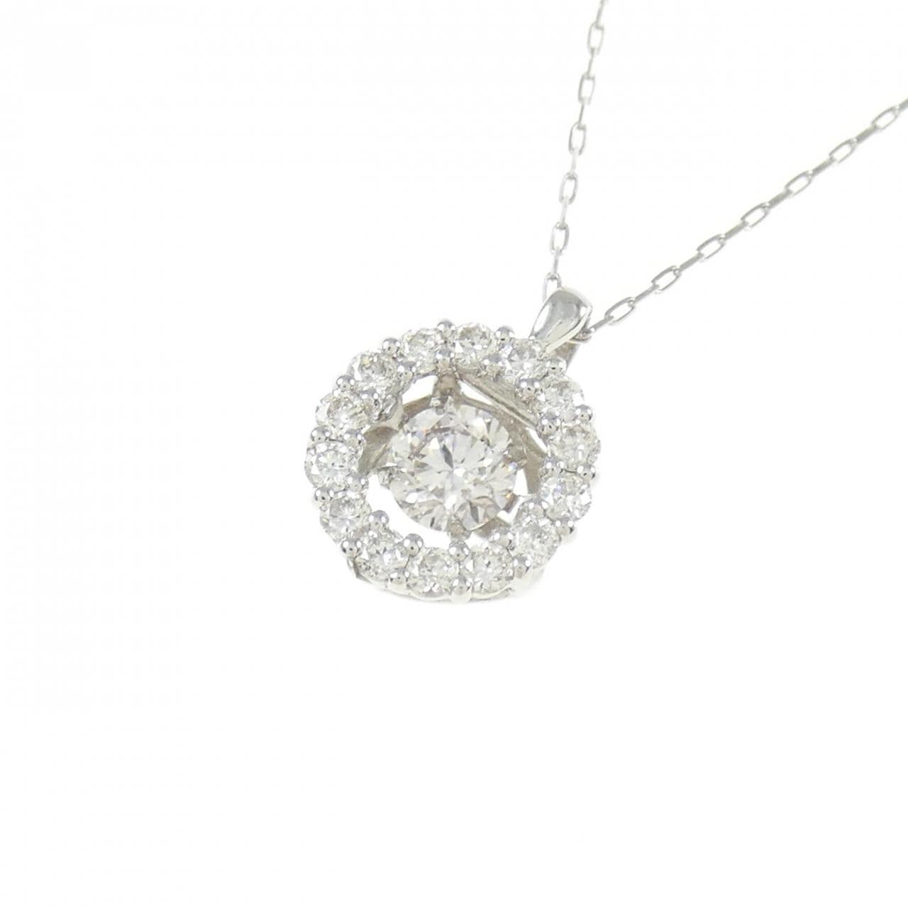[新品] PT900钻石项链 0.30CT