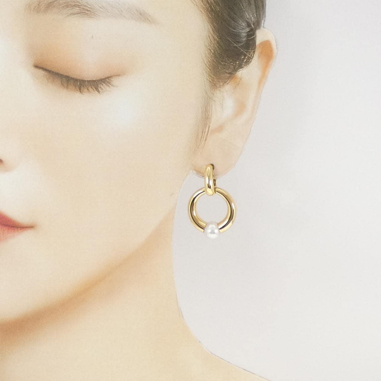 【ヴィンテージ】カルティエ ペルラ ピアス 8mm