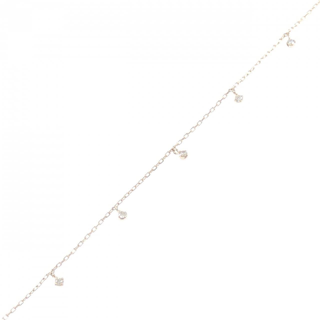 K10PG ダイヤモンド ブレスレット 0.10CT