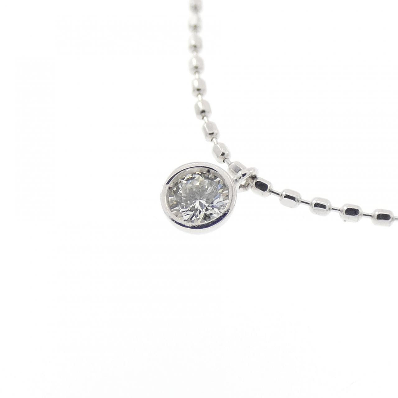 K18WG ダイヤモンド ネックレス 0.30CT