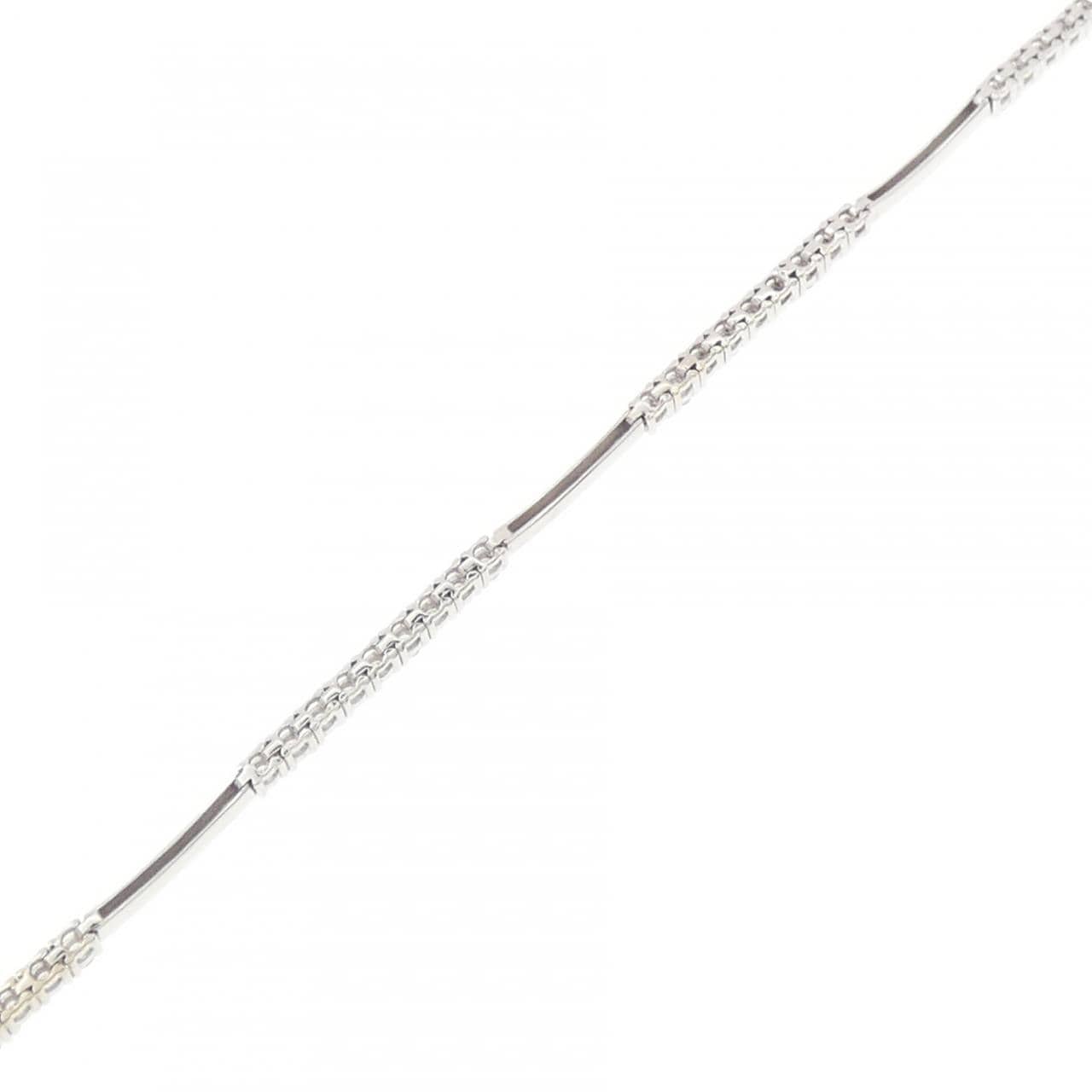 K18WG ダイヤモンド ブレスレット 1.00CT