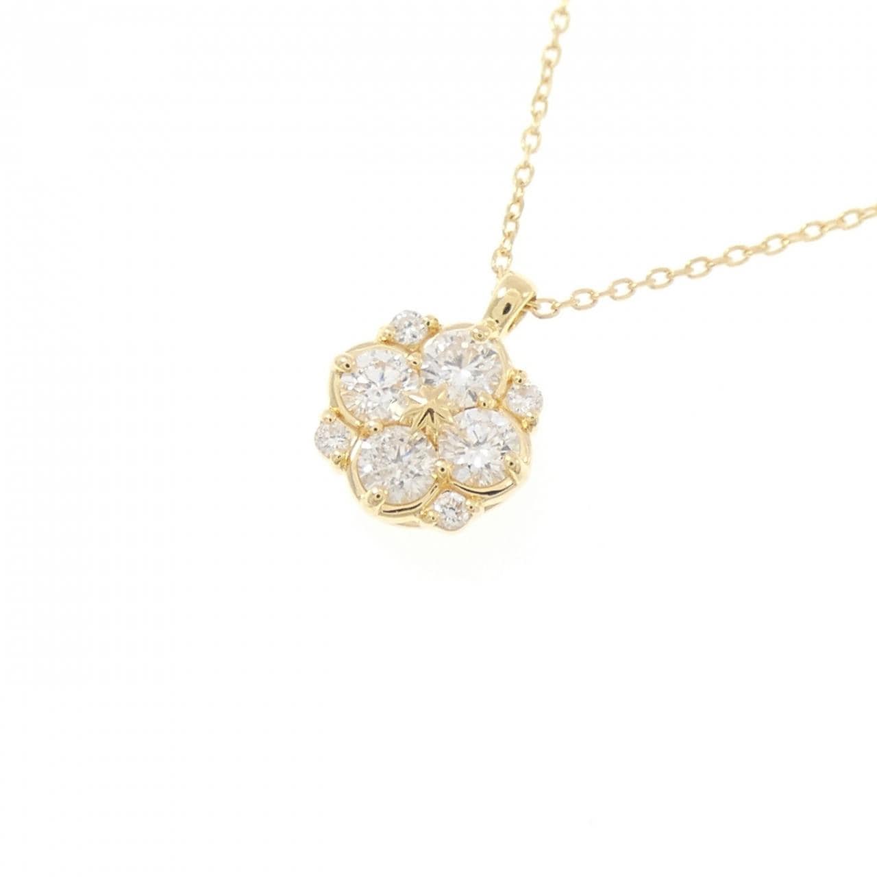 K18YG ダイヤモンド ネックレス 0.24CT