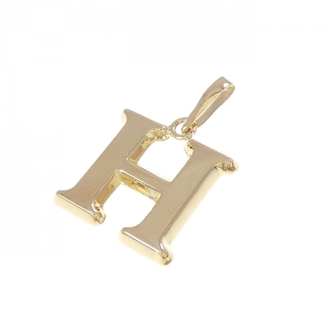 K18YG イニシャルH ペンダント