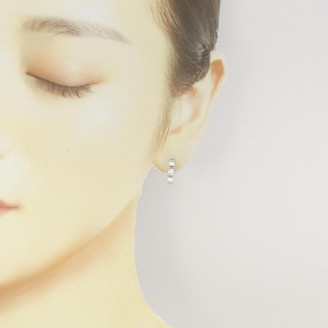 K18WG ダイヤモンド ピアス 0.347CT