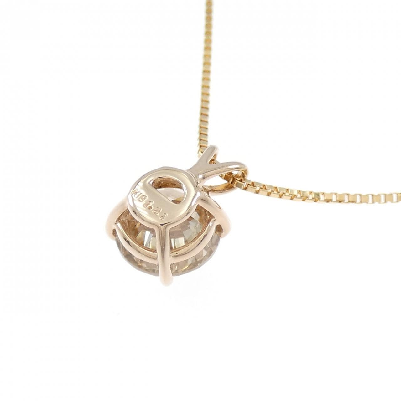 K18PG ダイヤモンド ネックレス 1.21CT