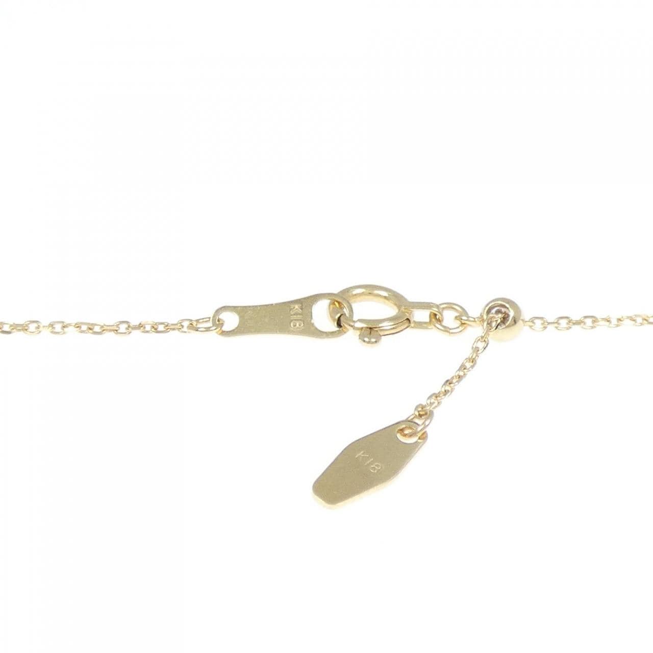 【新品】K18YG ホースシュー ダイヤモンド ネックレス 0.319CT