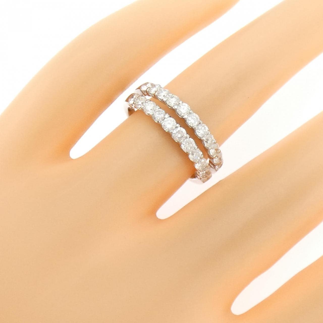 K18WG ダイヤモンド リング 1.00CT