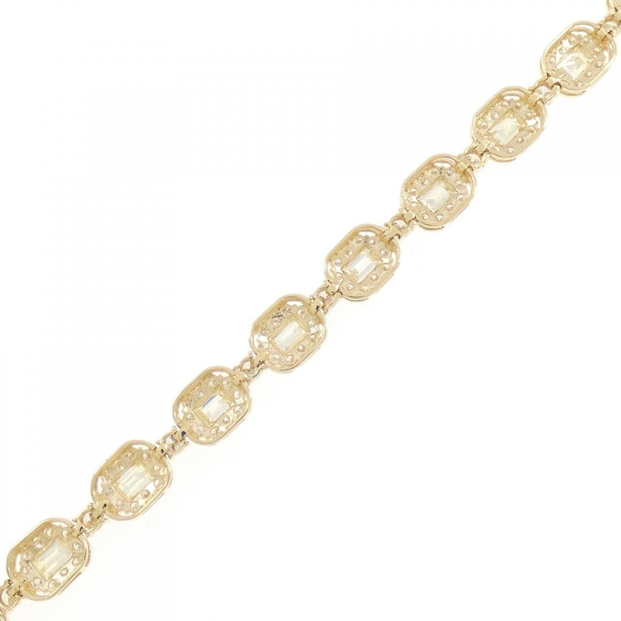 【新品】K18YG ダイヤモンド ブレスレット 4.22CT
