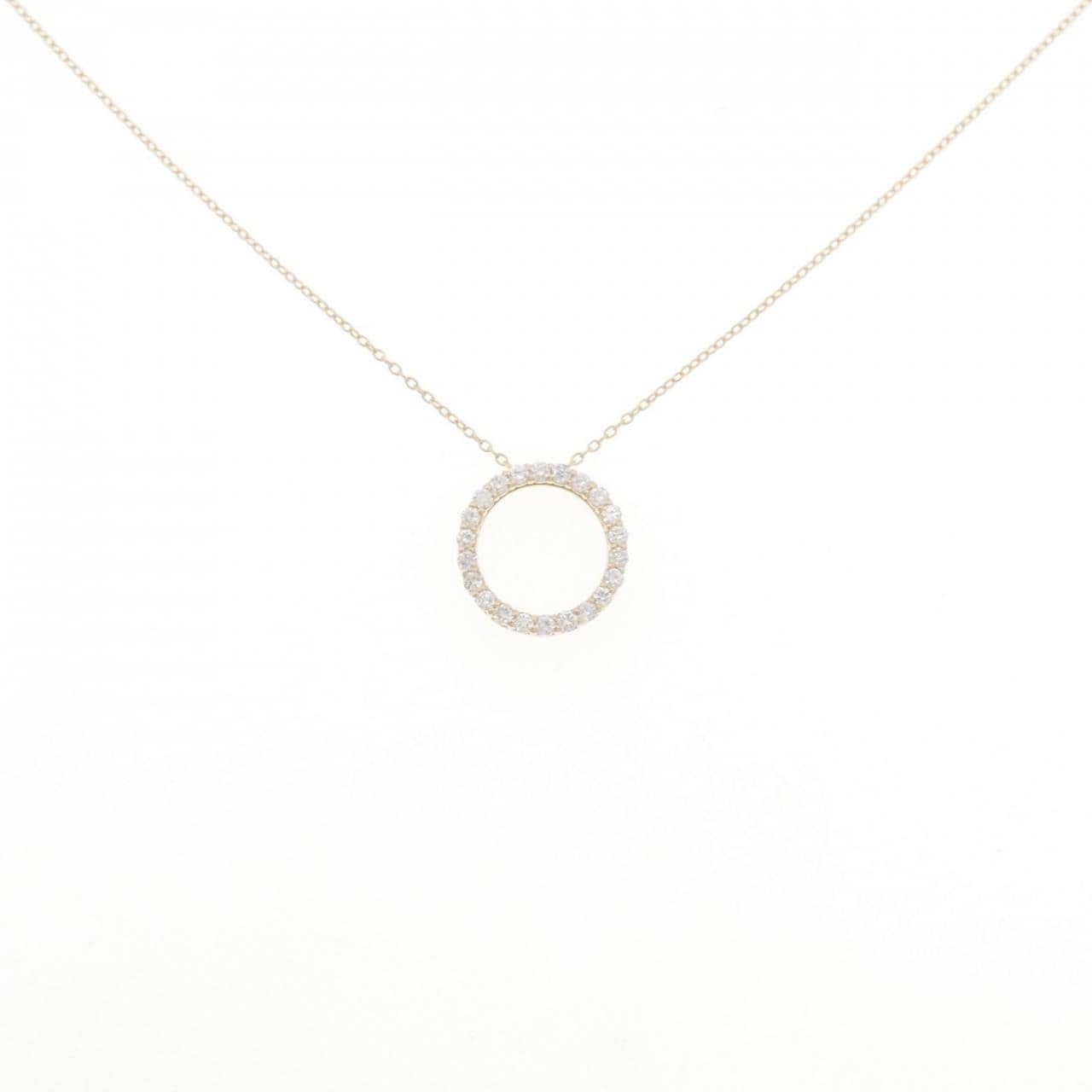 【リメイク】K10YG ダイヤモンド ネックレス 0.30CT