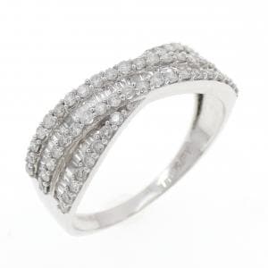 750WG ダイヤモンド リング 0.124CT