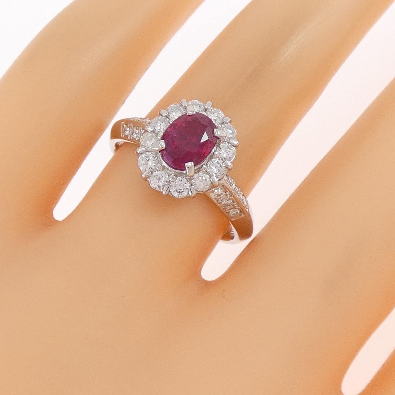 PT900 ルビー リング 1.12CT