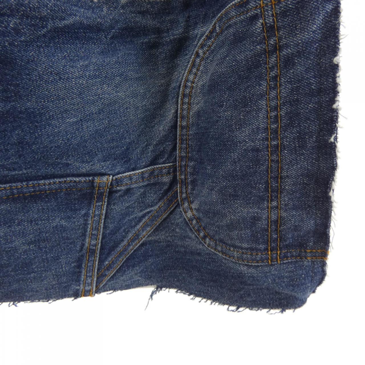 サカイ SACAI DECONSTRUCTED DENIM 26-08467 スカート