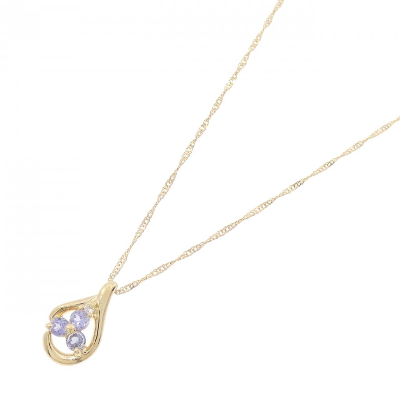 K18YG Tanzanite necklace