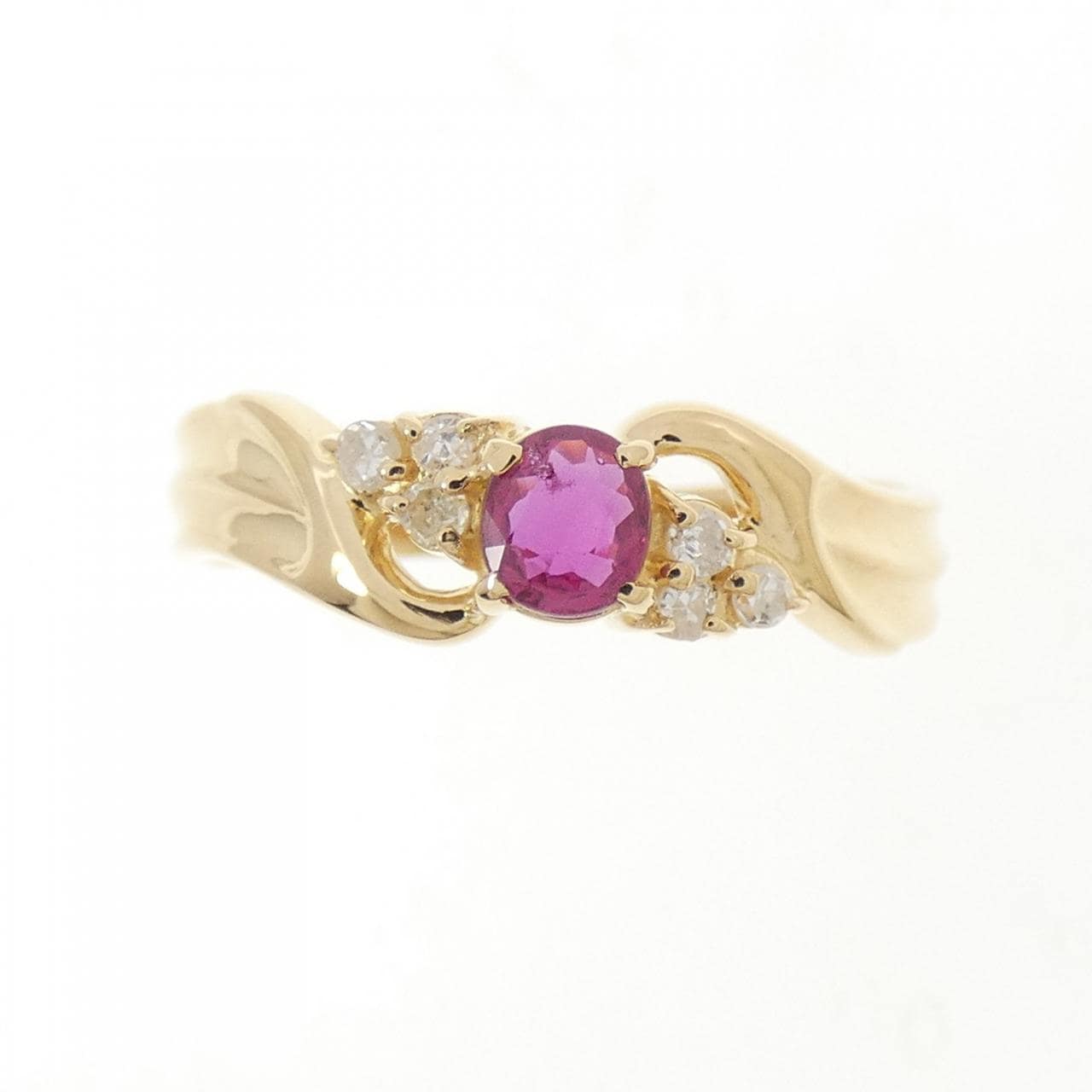 K18YG ルビー リング