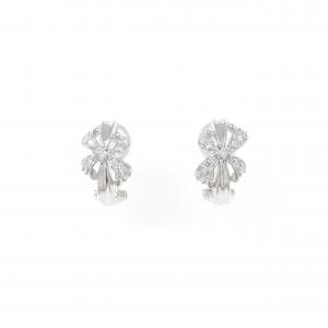 K18WG Diamond earrings/earrings 0.30CT