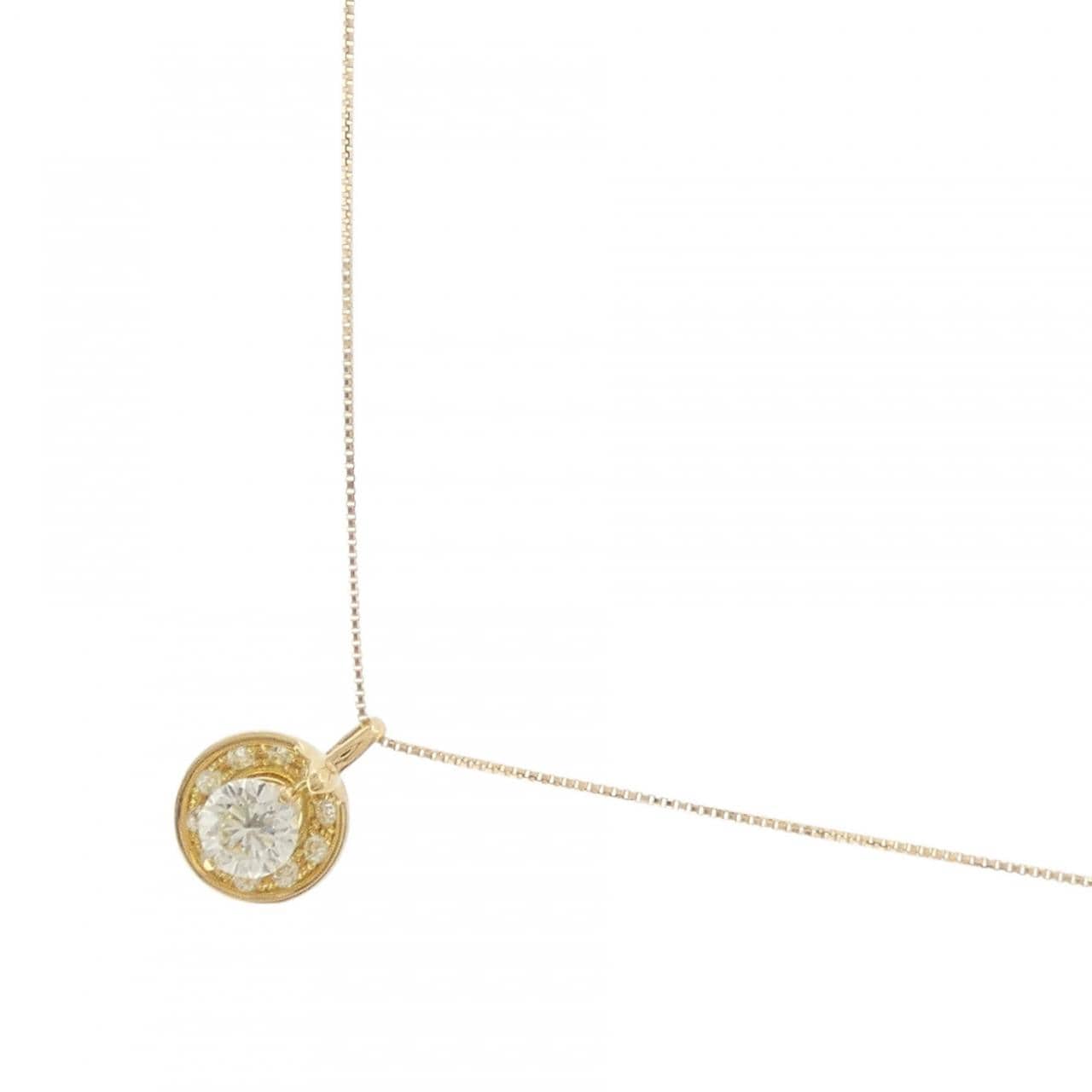 K18YG ダイヤモンド ネックレス 0.57CT