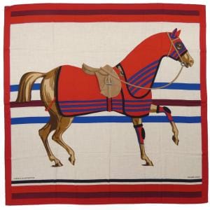 エルメス HERMES CHEVAL A LA COUVERTURE H243345S カレジェアン140 ショール