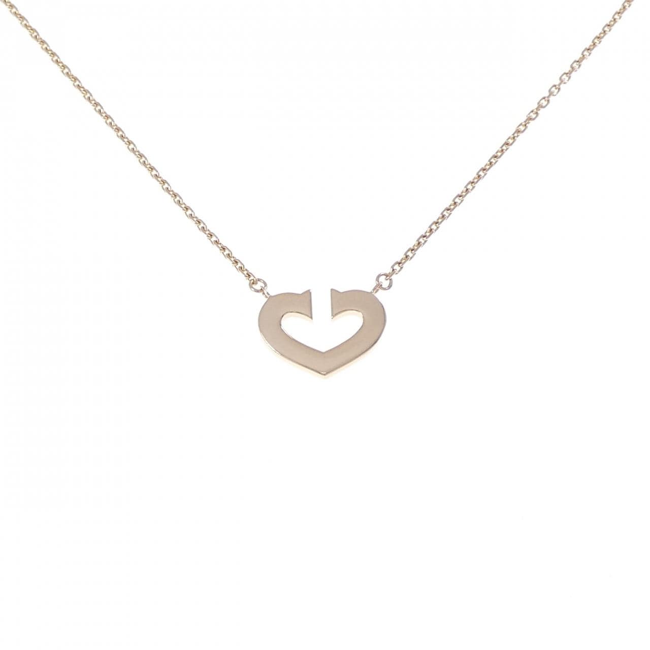 カルティエ Cハート ネックレス