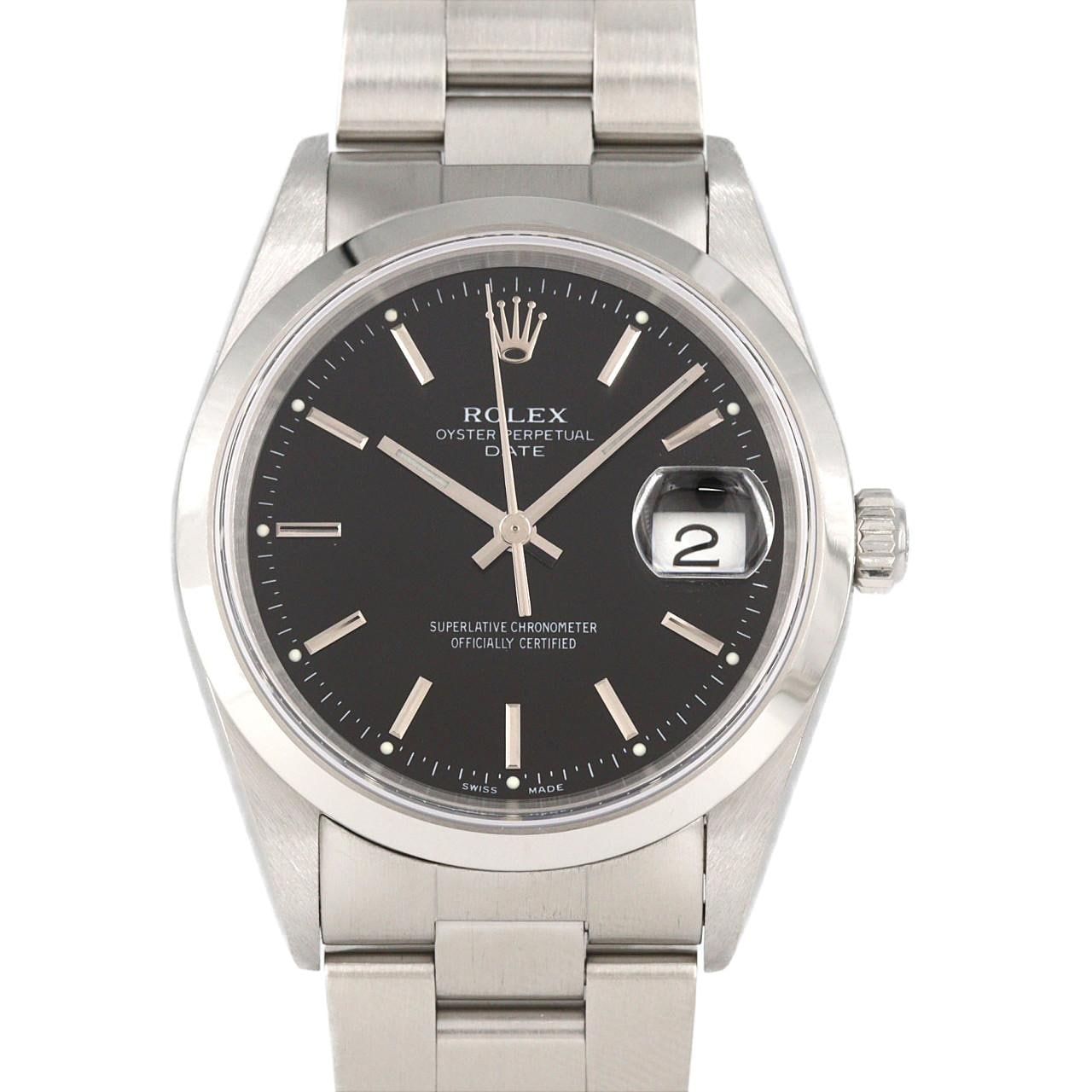 ロレックス オイスターパーペチュアルデイト 15200 SS 自動巻 A番