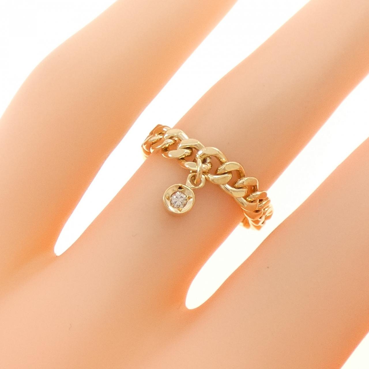 K18YG ダイヤモンド リング 0.03CT