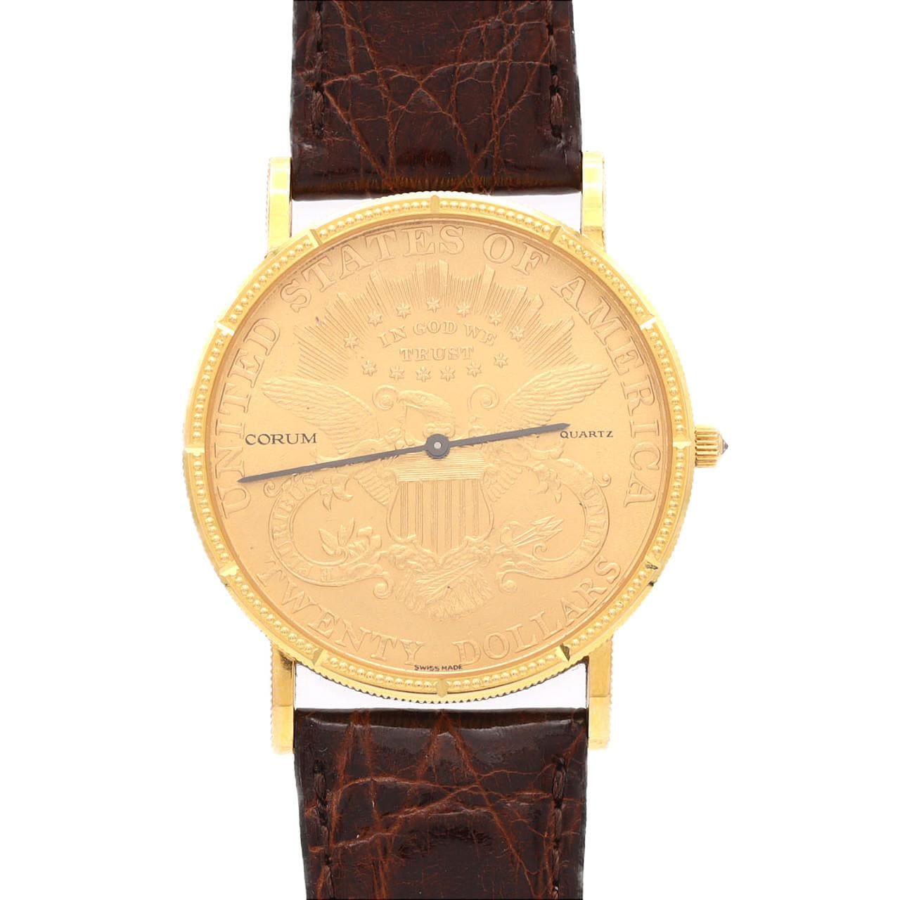 【ノーメンテナンス還元価格】コルム コインウォッチ20$ YG 5014556 YG クォーツ