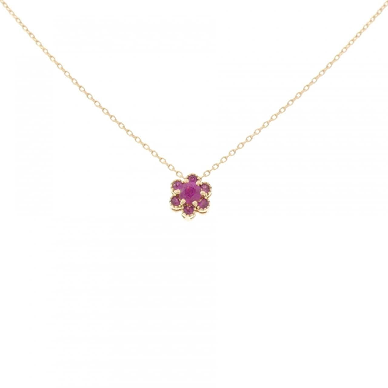 ポンテヴェキオ ルビー ネックレス 0.12CT