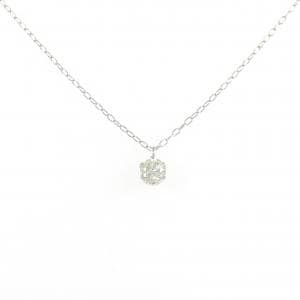 PT900/PT850 ソリティア ダイヤモンド ネックレス 0.239CT