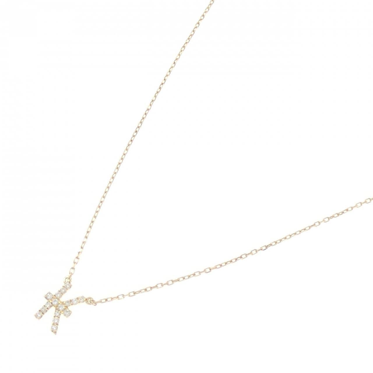 アーカー イニシャル ネックレス 0.06CT