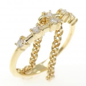 K18YG ダイヤモンド リング 0.12CT