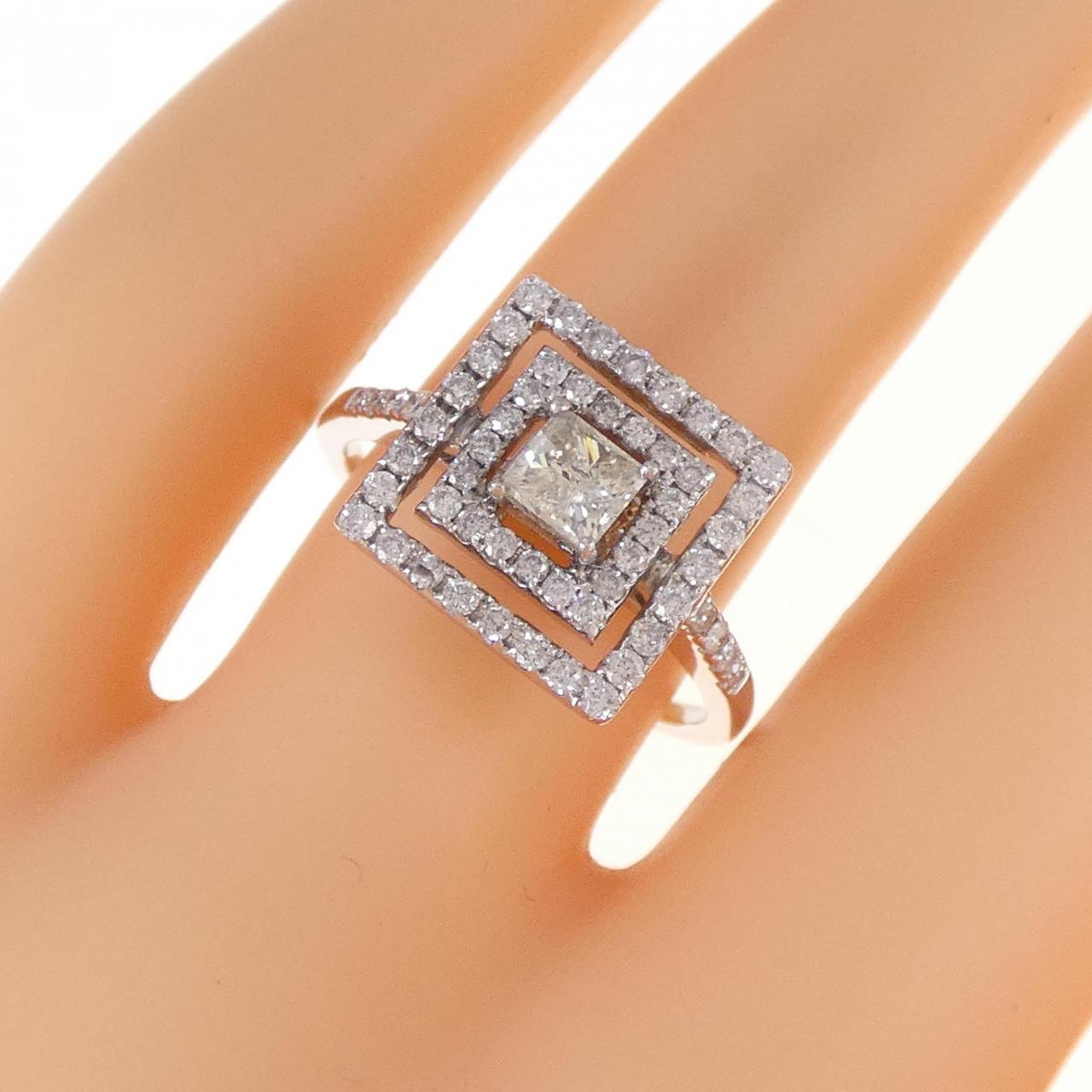 K18WG ダイヤモンド リング 0.80CT