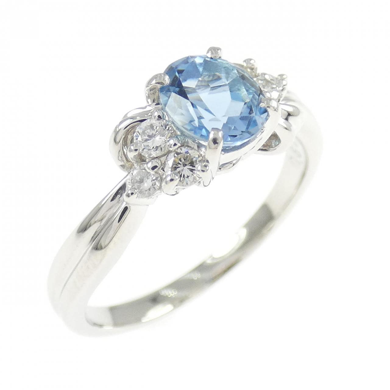 PT900 アクアマリン リング 0.64CT