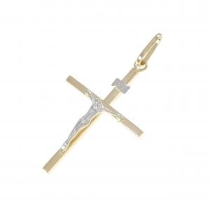 K18YG/K18WG クロス ペンダント