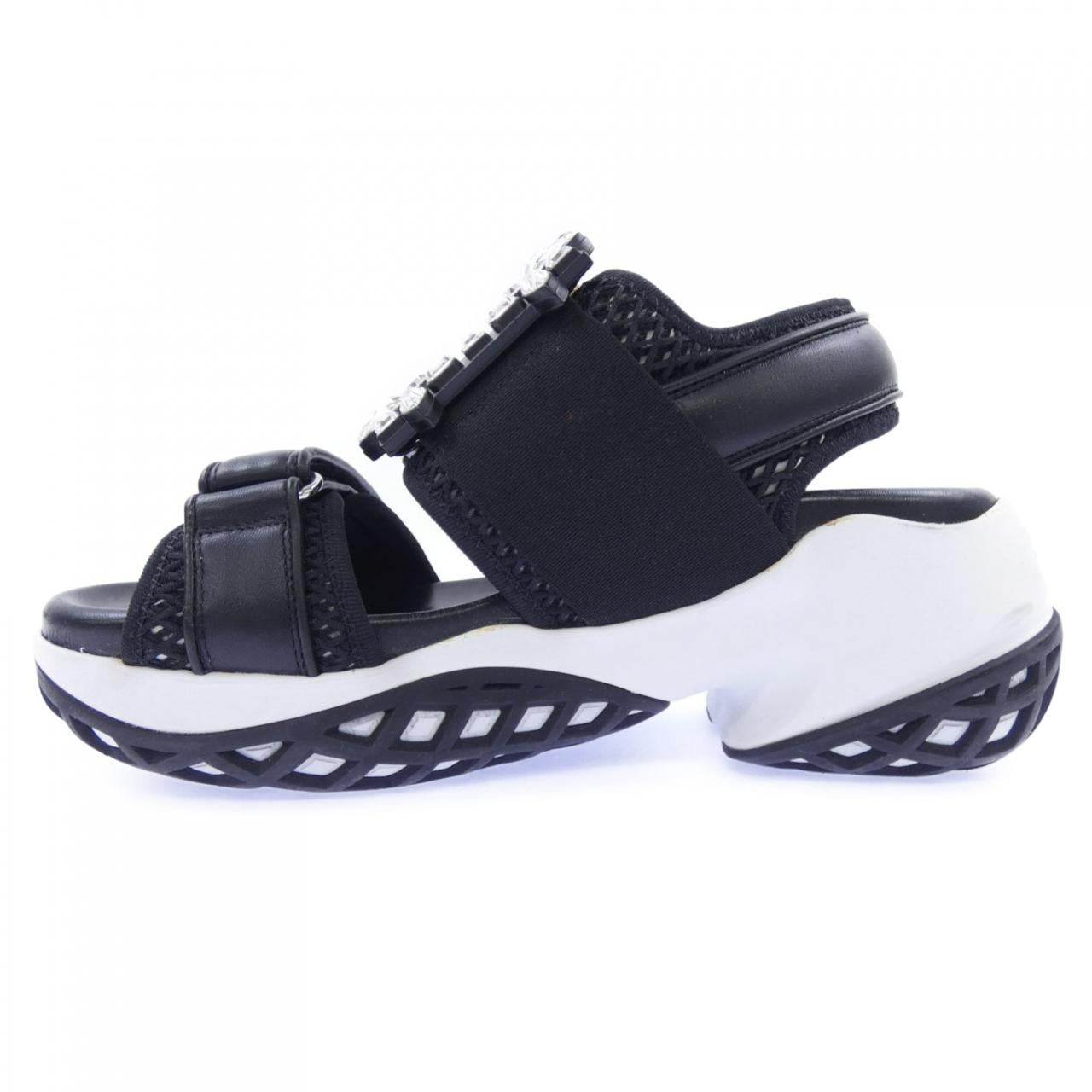 ロジェヴィヴィエ ROGER VIVIER ヴィヴ ラン ストラス バックル サンダル