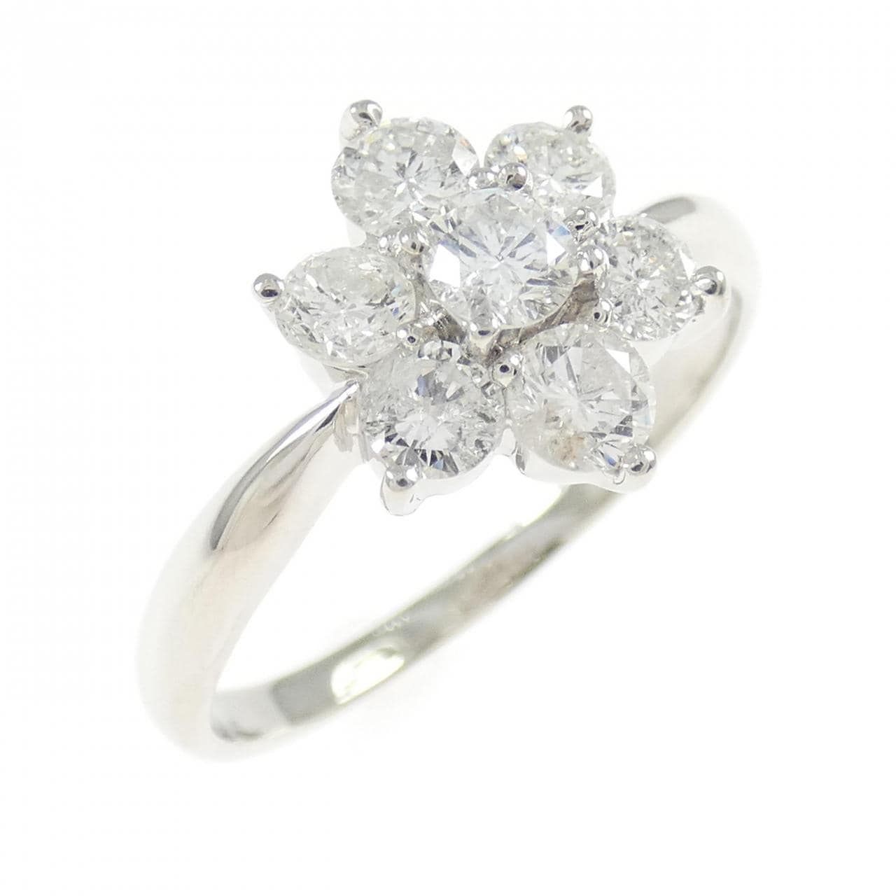 PT900 フラワー ダイヤモンド リング 1.00CT