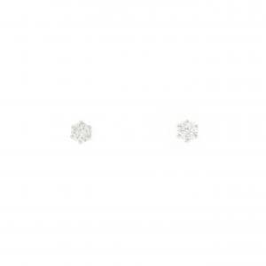 PT900 ソリティア ダイヤモンド ピアス 0.20CT