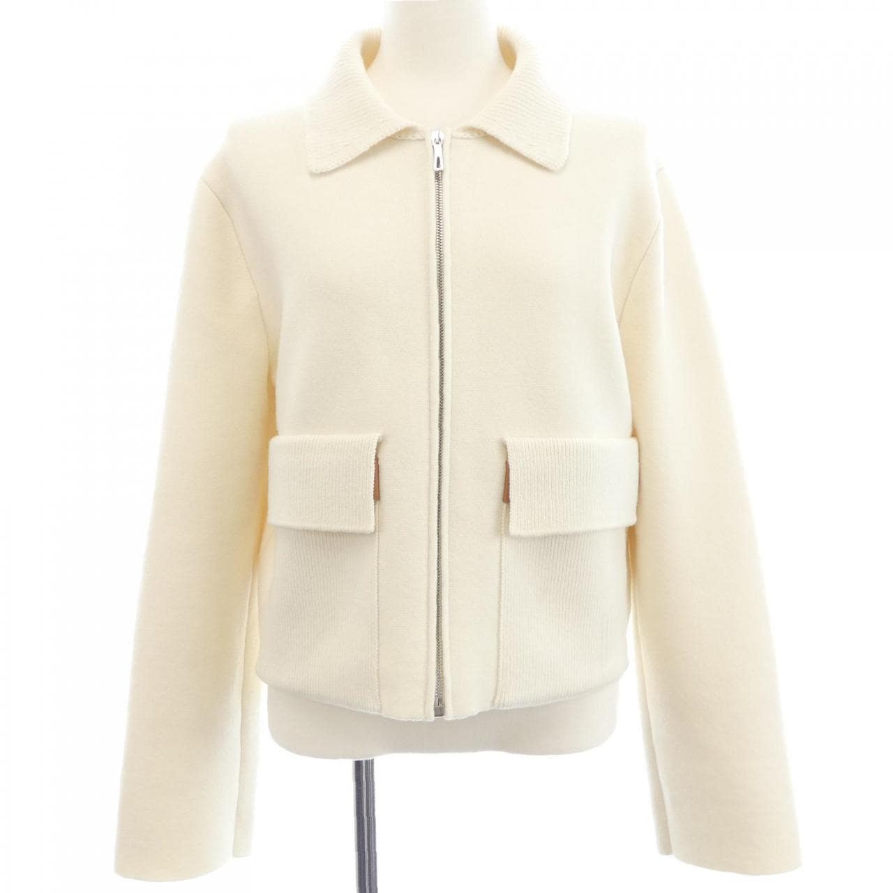 エルメス HERMES レザーディテール パッチポケット 6E2223D3 ジャケット